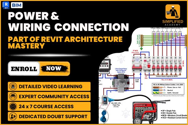 Power & Wiring Connection in REVIT